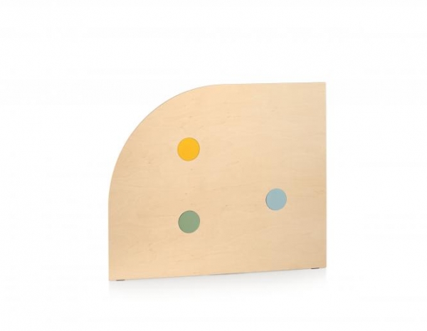 Paretina stondata nido da 125 con colori e specchio