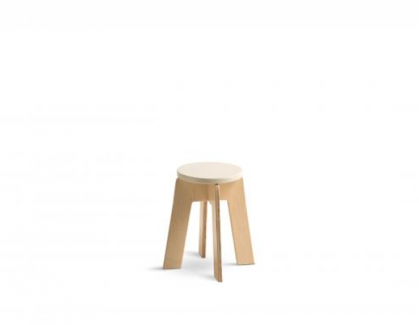 Sgabello alto in legno